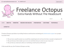 Tablet Screenshot of freelanceoctopus.co.uk